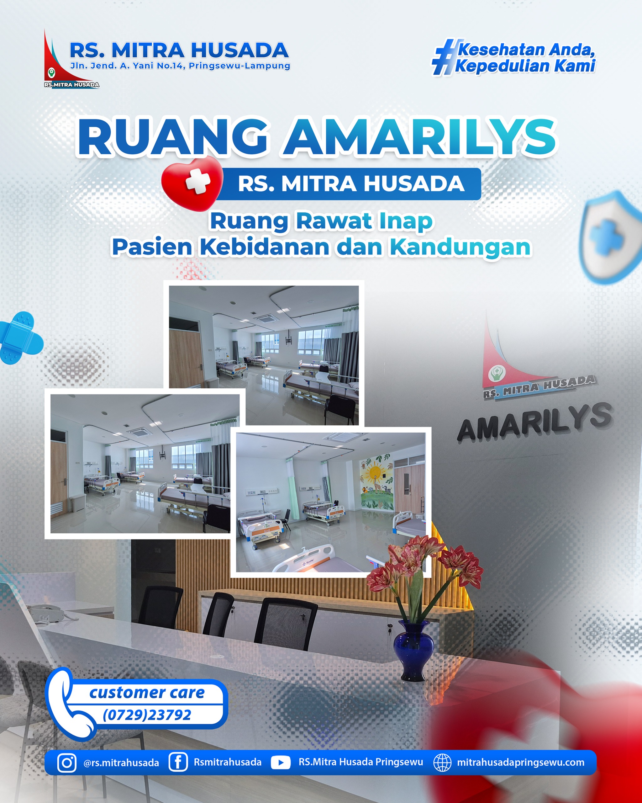 RUANG AMARILYS (RUANG RAWAT INAP KHUSUS PASIEN KEBIDANAN & KANDUNGAN