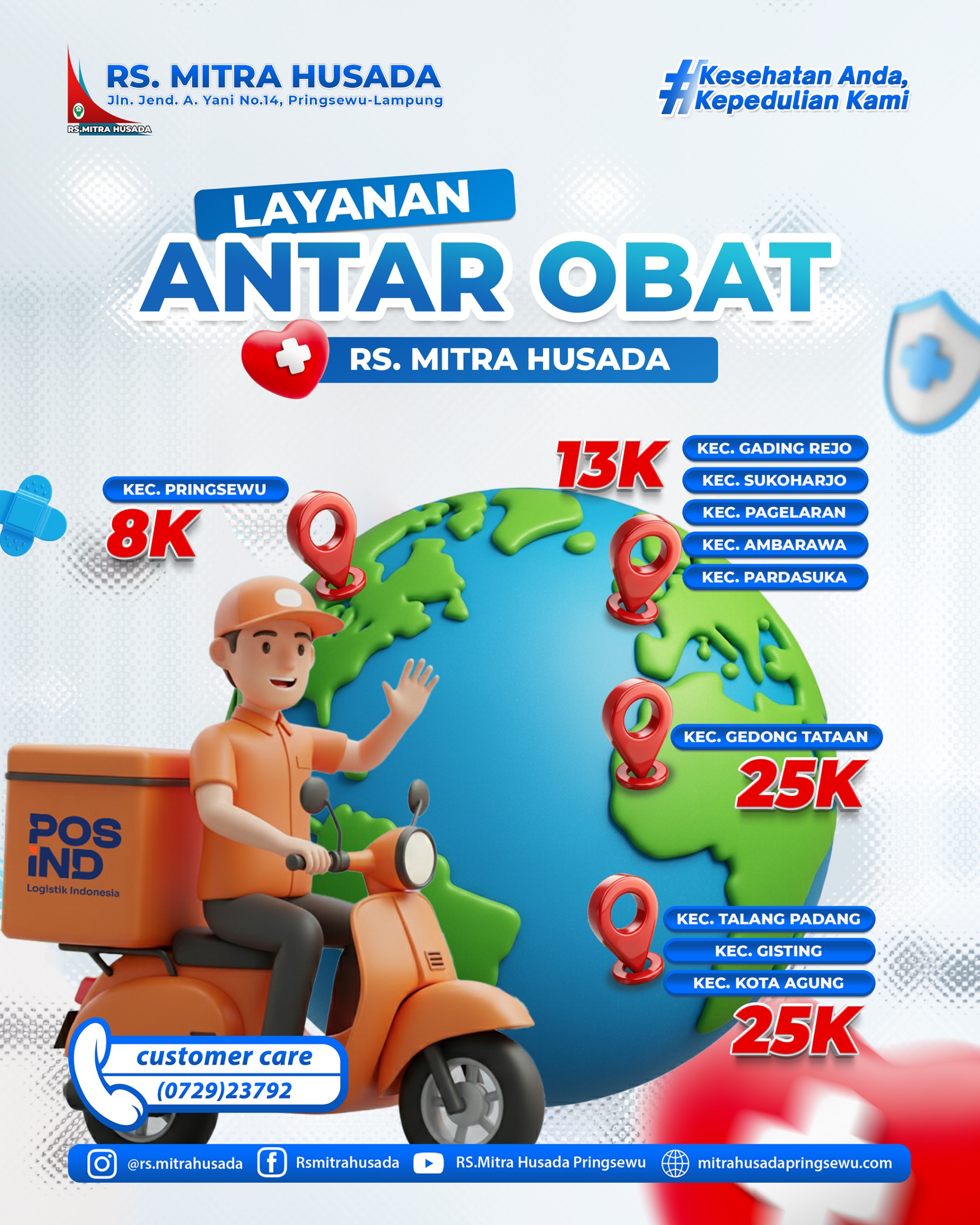LAYANAN ANTAR OBAT RS. MITRA HUSADA