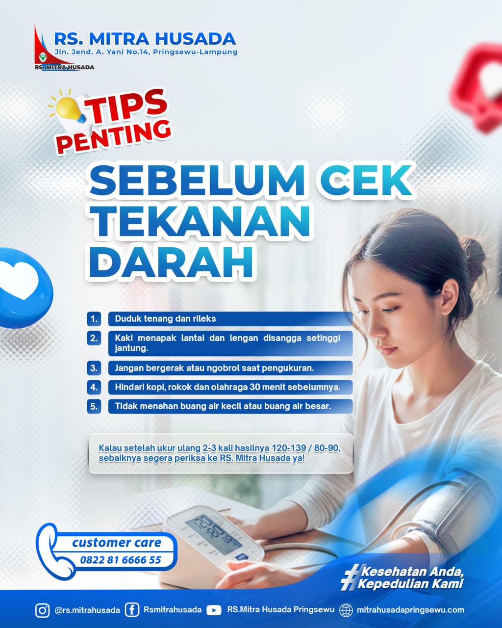 TIPS SEBELUM CEK TEKANAN DARAH