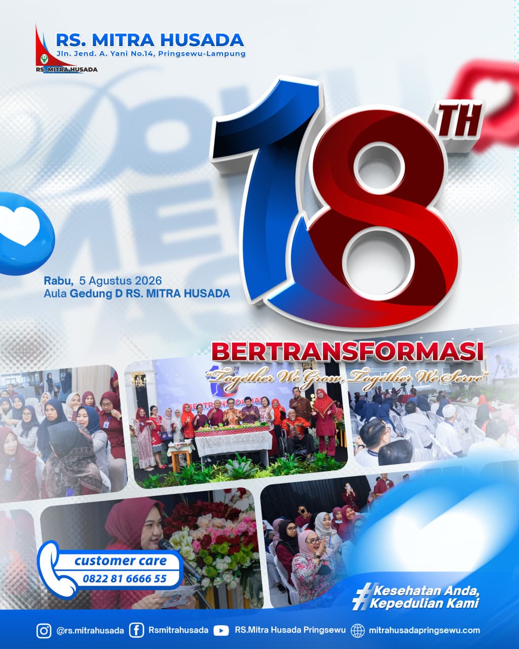 18 TH BERTRANSFORMASI. TOGETHER WE GROW, TOGETHER WE SERVE