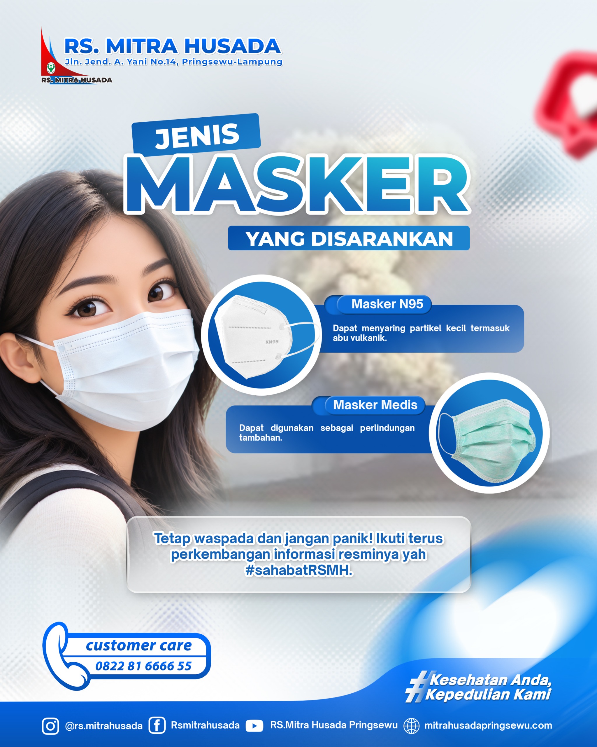 MASKER YANG TEPAT UNTUK ABU VULKANIK